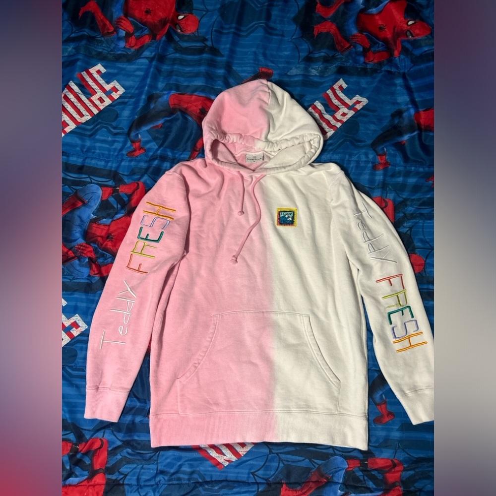 TEDDY FRESH Two Tone Ombré Streetwear Hoodie